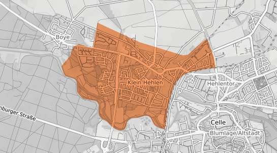 Mietspiegelkarte Celle Klein Hehlen